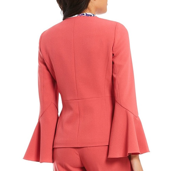 TAHARI Bell Sleeves Pink Blazer - Picture 5 of 7